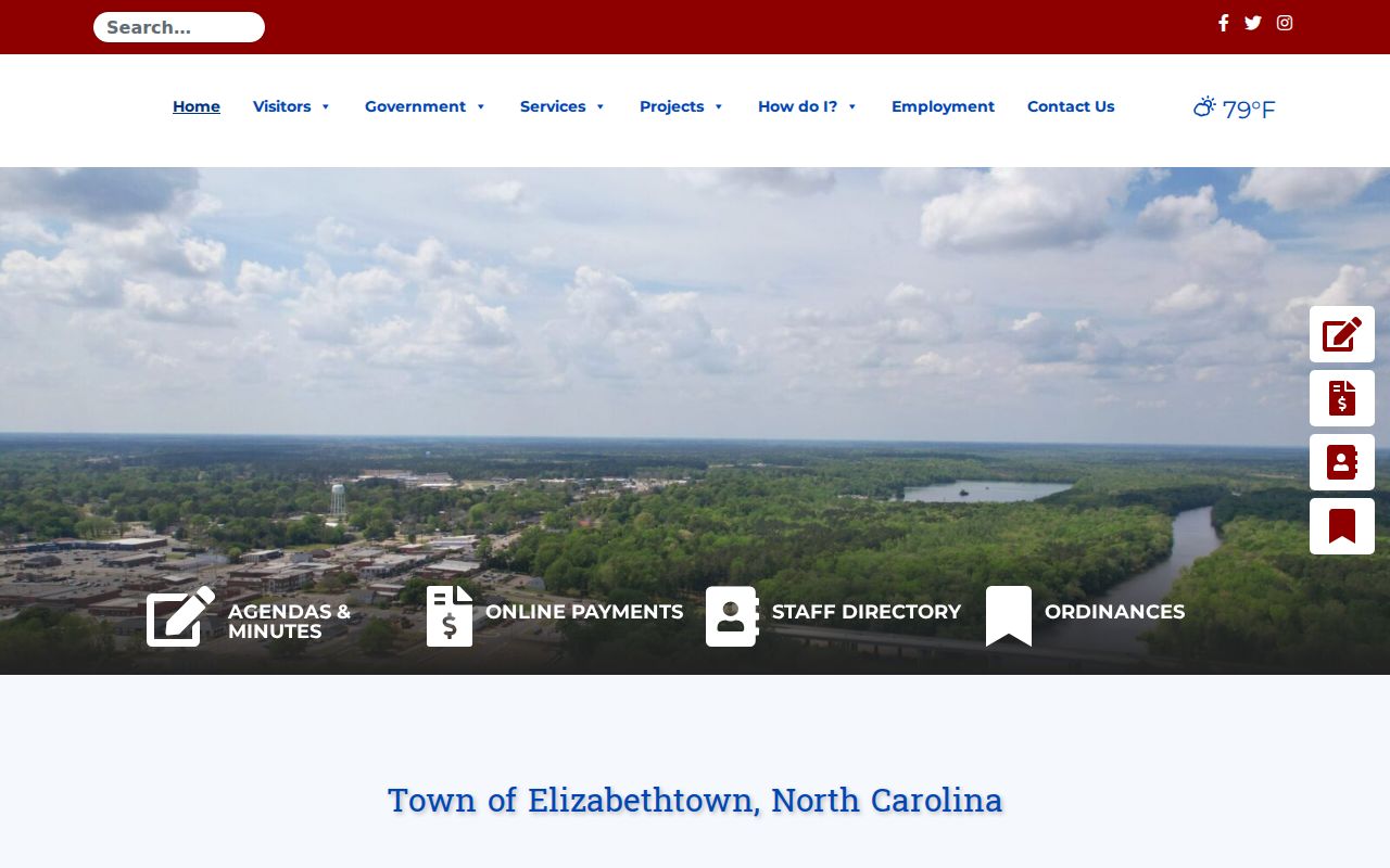 Elizabethtown criminal records information on the town website